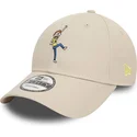verstellbare-beige-9forty-kappe-mit-gebogenem-schirm-morty-smith-charakter-von-rick-und-morty-new-era
