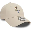verstellbare-beige-9forty-kappe-mit-gebogenem-schirm-morty-smith-charakter-von-rick-und-morty-new-era