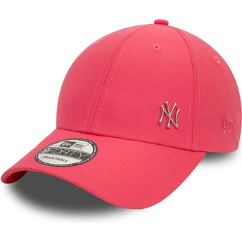 Ροζ καμπύλο ρυθμιζόμενο καπέλο 9FORTY Flawless New York Yankees MLB της New Era