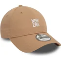 gorra-curva-marron-ajustable-9forty-de-new-era