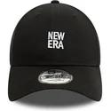 casquette-courbee-noire-ajustable-9forty-new-era