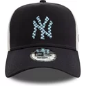 new-era-a-frame-seasonal-infill-new-york-yankees-mlb-navy-blue-and-white-trucker-hat