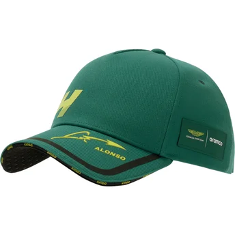 Gorra curva verde ajustable Tech Aston Martin F1 Team X Kimoa