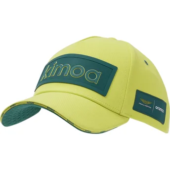 Gorra curva amarilla y verde ajustable Patch Aston Martin F1 Team X Kimoa