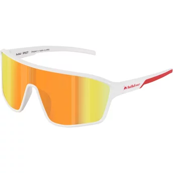 Lunettes soleil blanches et rouges DAFT 002 Red Bull