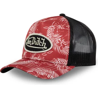 Von Dutch rote und schwarze Trucker-Kappe TRO CT
