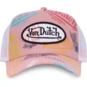 rosa-weisse-trucker-kappe-le-pou-von-von-dutch