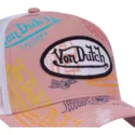 von-dutch-le-pou-pink-and-white-trucker-hat