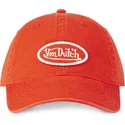 verstellbare-orangefarbene-kappe-mit-gebogenem-schirm-log-ora-von-von-dutch