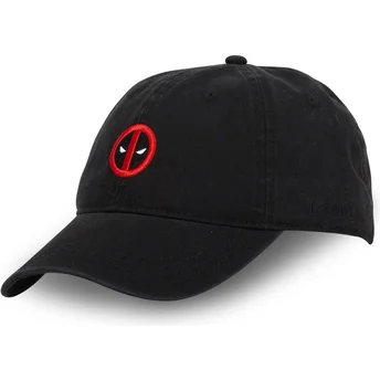 Schwarze verstellbare Curved Cap Deadpool DEA CD Marvel Comics von Capslab