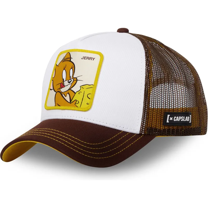 capslab-jerry-che-ct-looney-tunes-white-and-brown-trucker-hat