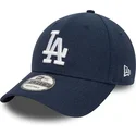 verstellbare-9forty-kappe-aus-marineblauem-leinen-der-los-angeles-dodgers-mlb-von-new-era