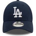 regulowana-granatowa-czapka-z-daszkiem-9forty-linen-los-angeles-dodgers-mlb-od-new-era