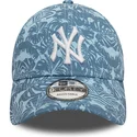 new-era-curved-brim-9forty-summer-all-over-print-new-york-yankees-mlb-blue-adjustable-cap