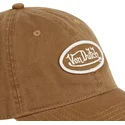 casquette-courbee-marron-ajustable-log-arg-von-dutch