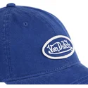 von-dutch-verstellbare-blaue-gebogene-kappe-log-blu