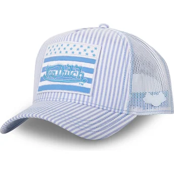 Καπέλο trucker μπλε και άσπρο FLAG C της Von Dutch