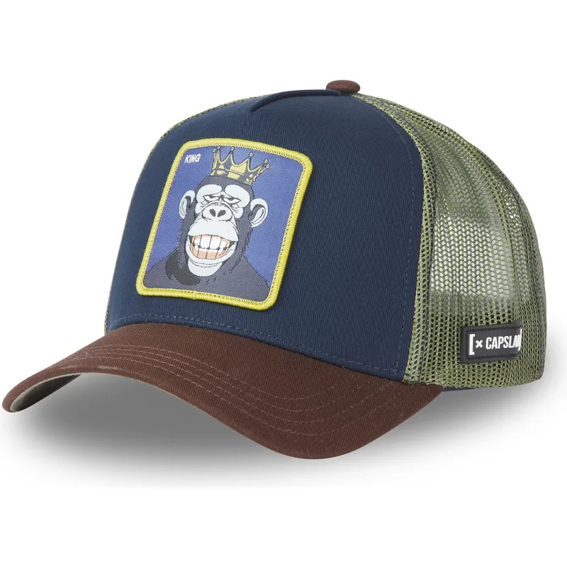 gorra-trucker-azul-marino-verde-y-marron-king-gor9-monkey-business-de-capslab