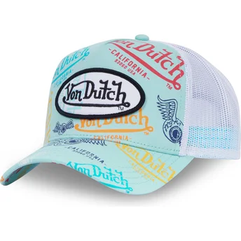 Czapka trucker niebiesko-biała LE BLE Von Dutch