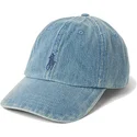 polo-ralph-lauren-curved-brim-blue-logo-classic-sport-denim-blue-adjustable-cap