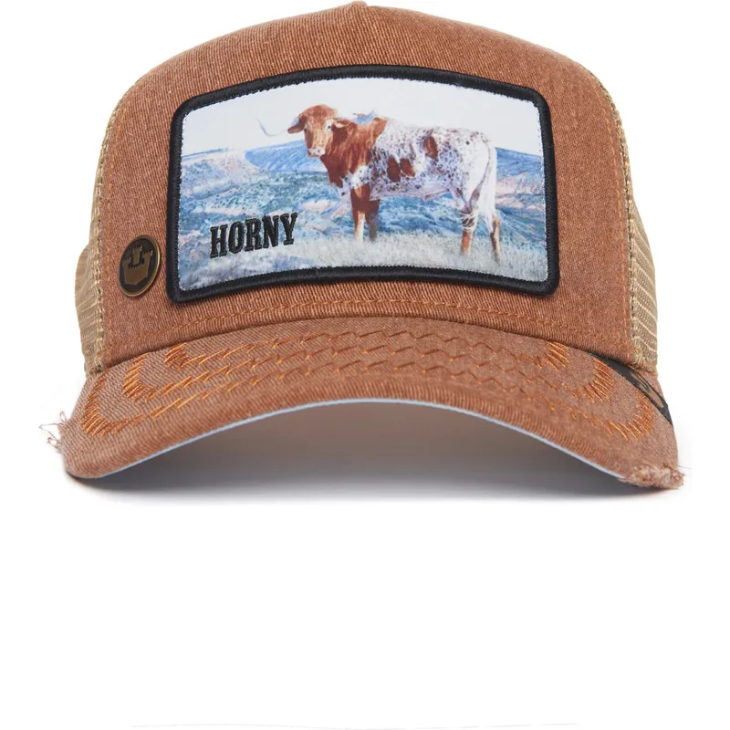 goorin-bros-the-farm-rodeo-horny-model-nr-h02ny-braun-ochse-trucker-kappe