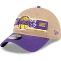 brun-och-lila-bojd-keps-justerbar-9twenty-draft-2024-av-los-angeles-lakers-nba-fran-new-era