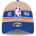 brun-och-bla-bojd-justerbar-keps-9twenty-draft-2024-fran-nba-av-new-era