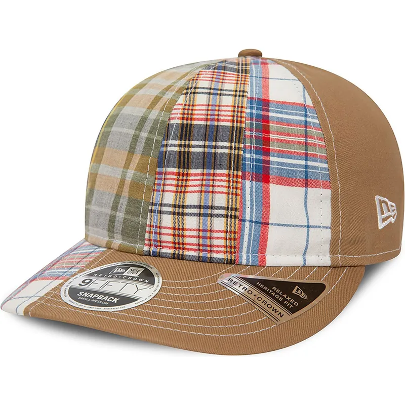 new-era-x-original-madras-trading-company-9fifty-retro-crown-relaxed-heritage-fit-verstellbare-braune-kappe