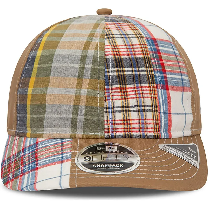 new-era-x-original-madras-trading-company-9fifty-retro-crown-relaxed-heritage-fit-verstellbare-braune-kappe