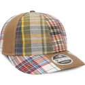 brazowa-regulowana-czapka-z-zakrzywionym-daszkiem-9fifty-retro-crown-relaxed-heritage-fit-new-era-x-original-madras-trading-comp