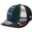 blaue-verstellbare-kappe-mit-gebogenem-schirm-9fifty-retro-crown-relaxed-heritage-fit-von-new-era-x-original-madras-trading-comp