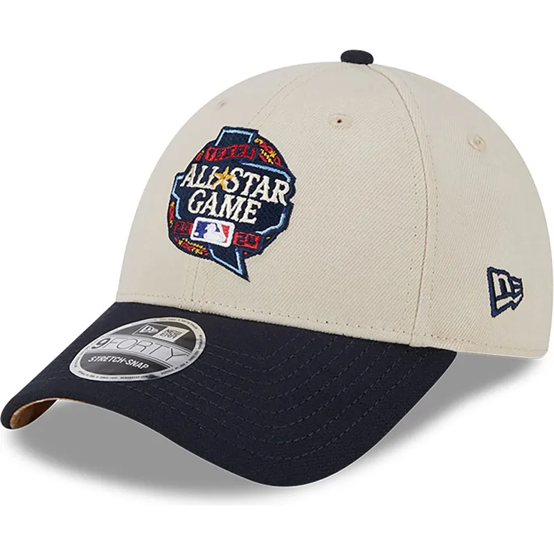beige-und-dunkelblaue-snapback-cap-all-star-game-9forty-stretch-snap-fan-pack-der-mlb-von-new-era