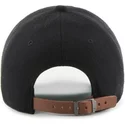 47-brand-curved-brim-leather-strap-new-york-yankees-mlb-clean-up-black-cap