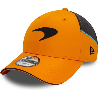 Gorra curva naranja y gris snapback 9FORTY de McLaren Racing Formula 1 de New Era