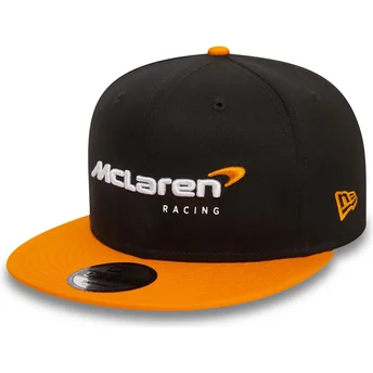 Μαύρο και πορτοκαλί καπέλο snapback 9FIFTY Essentials της McLaren Racing Formula 1 από τη New Era