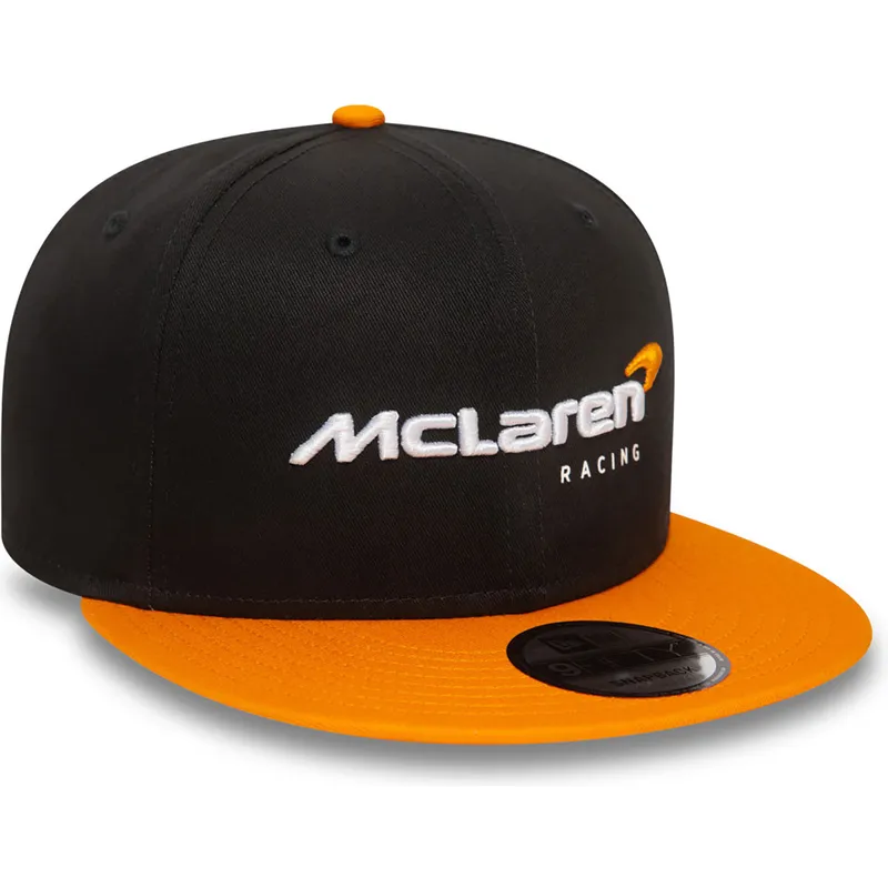 svart-och-orange-platt-keps-snapback-9fifty-essentials-fran-mclaren-racing-formula-1-av-new-era