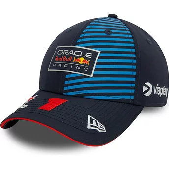 Casquette courbée bleue marine snapback Max Verstappen 9FORTY Red Bull Racing Formula 1 New Era