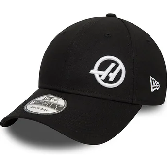 Καπέλο με καμπύλη μαύρο snapback 9FORTY της Haas F1 Team Formula 1 της New Era
