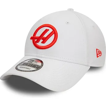 Gorra curva blanca snapback 9FORTY de Haas F1 Team Formula 1 de New Era