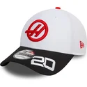 new-era-haas-f1-team-formula-1-kevin-magnussen-9forty-svart-och-vit-snapback-bojd-keps
