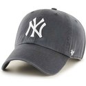47-brand-curved-brim-dark-greynew-york-yankees-mlb-clean-up-grey-cap