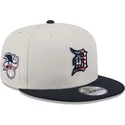 gorra-plana-beige-y-azul-marino-snapback-9fifty-4th-of-july-de-detroit-tigers-mlb-de-new-era