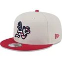 beige-och-rod-snapback-platt-skarmkeps-9fifty-4th-of-july-oakland-athletics-mlb-fran-new-era