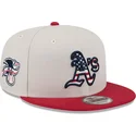 gorra-plana-beige-y-roja-snapback-9fifty-4th-of-july-de-oakland-athletics-mlb-de-new-era