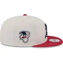 gorra-plana-beige-y-roja-snapback-9fifty-4th-of-july-de-oakland-athletics-mlb-de-new-era