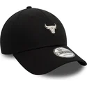 new-era-curved-brim-9forty-metallic-pin-chicago-bulls-nba-black-adjustable-cap