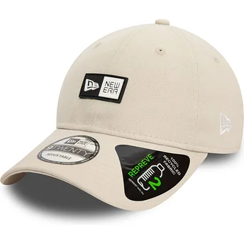 Casquette courbée beige ajustable 9TWENTY REPREVE New Era