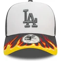 casquette-trucker-blanche-et-grise-a-frame-flame-los-angeles-dodgers-mlb-new-era