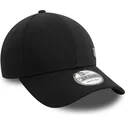 casquette-courbee-noire-ajustable-9forty-pin-new-era