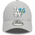 gra-justerbar-9forty-flower-icon-los-angeles-dodgers-mlb-keps-med-bojd-skarm-fran-new-era